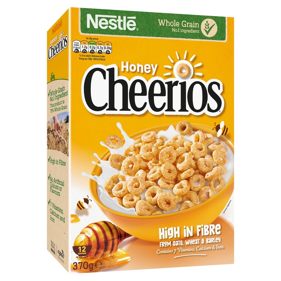 image 1 of Nestle Cheerios Honey Cereal 370g