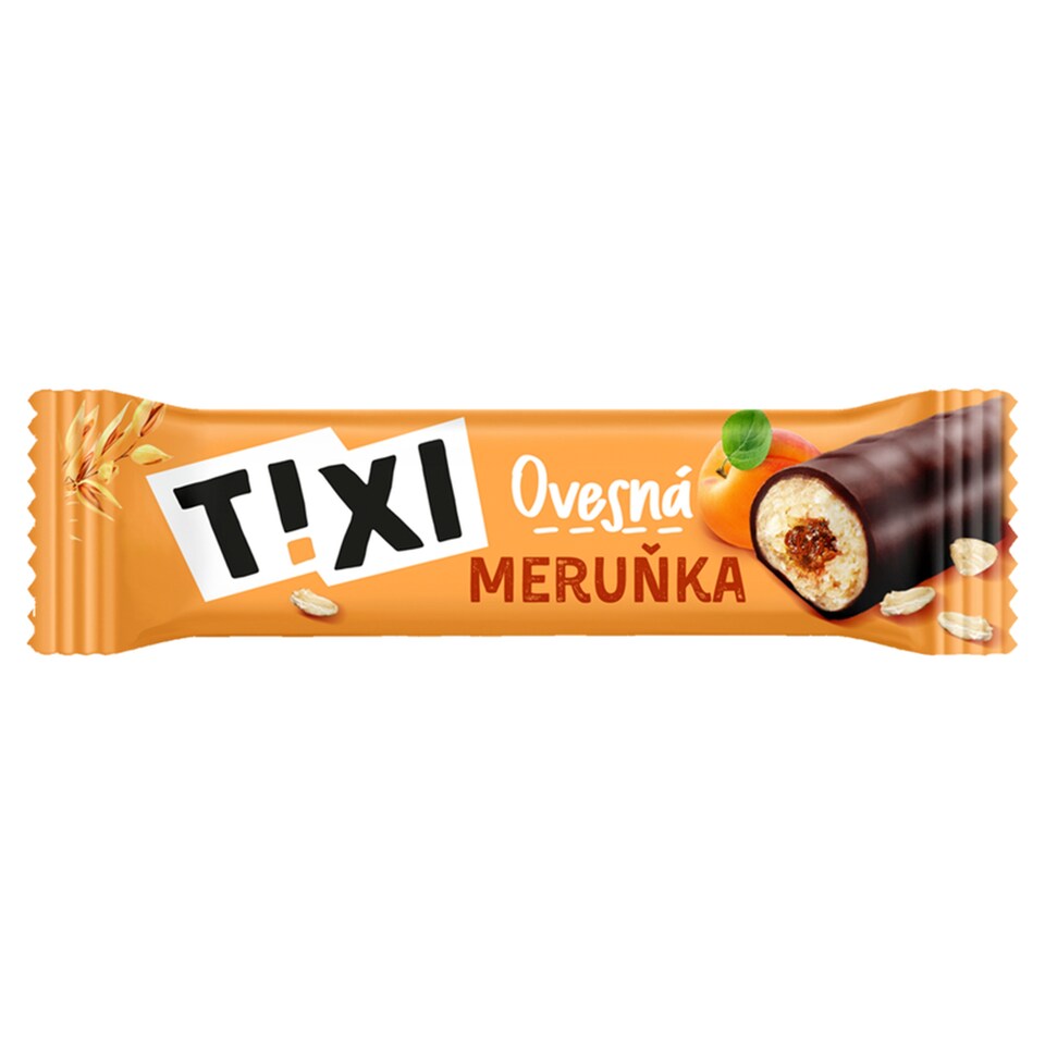 Tixi Ovesná tyčinka s meruňkovou náplní a kakaovou polevou 30g