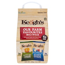 Keogh's 6 Pack Cheese And Onion And Salt And Vinegar Crsps 180G