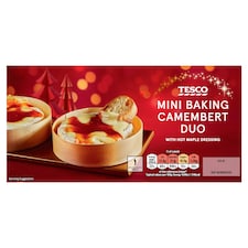 TESCO 2 MINI CAMEMBERT WITH HOT MAPLE 280G