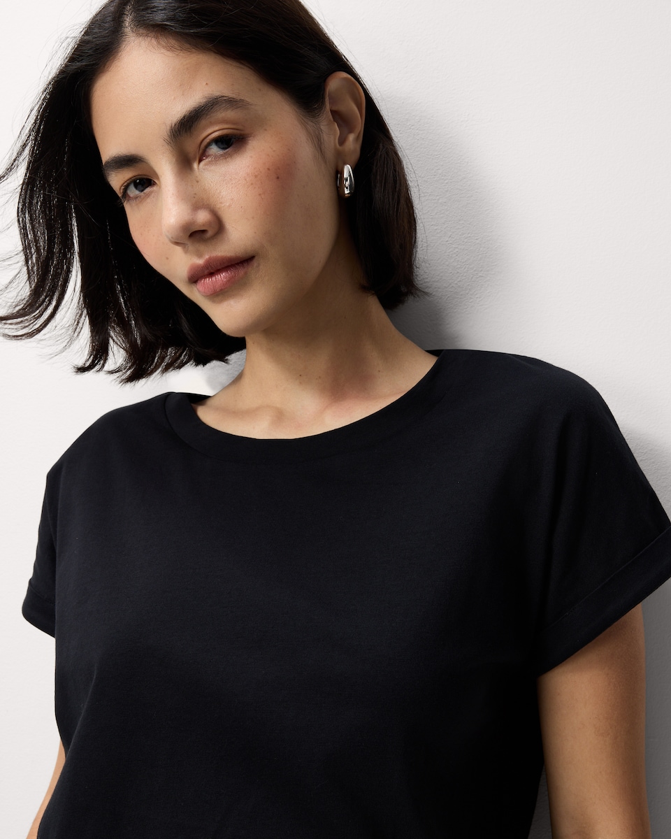 image 1 of F&F 3-Pack Pure Cotton T-Shirts in Multi Black