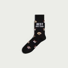 F&F Best Dog Dad Ankle Socks in Multi