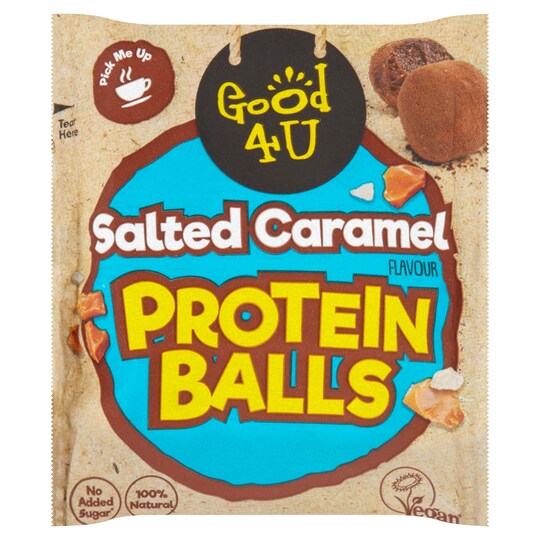 Good4u Protein Balls Salted Caramel 40G Tesco Groceries