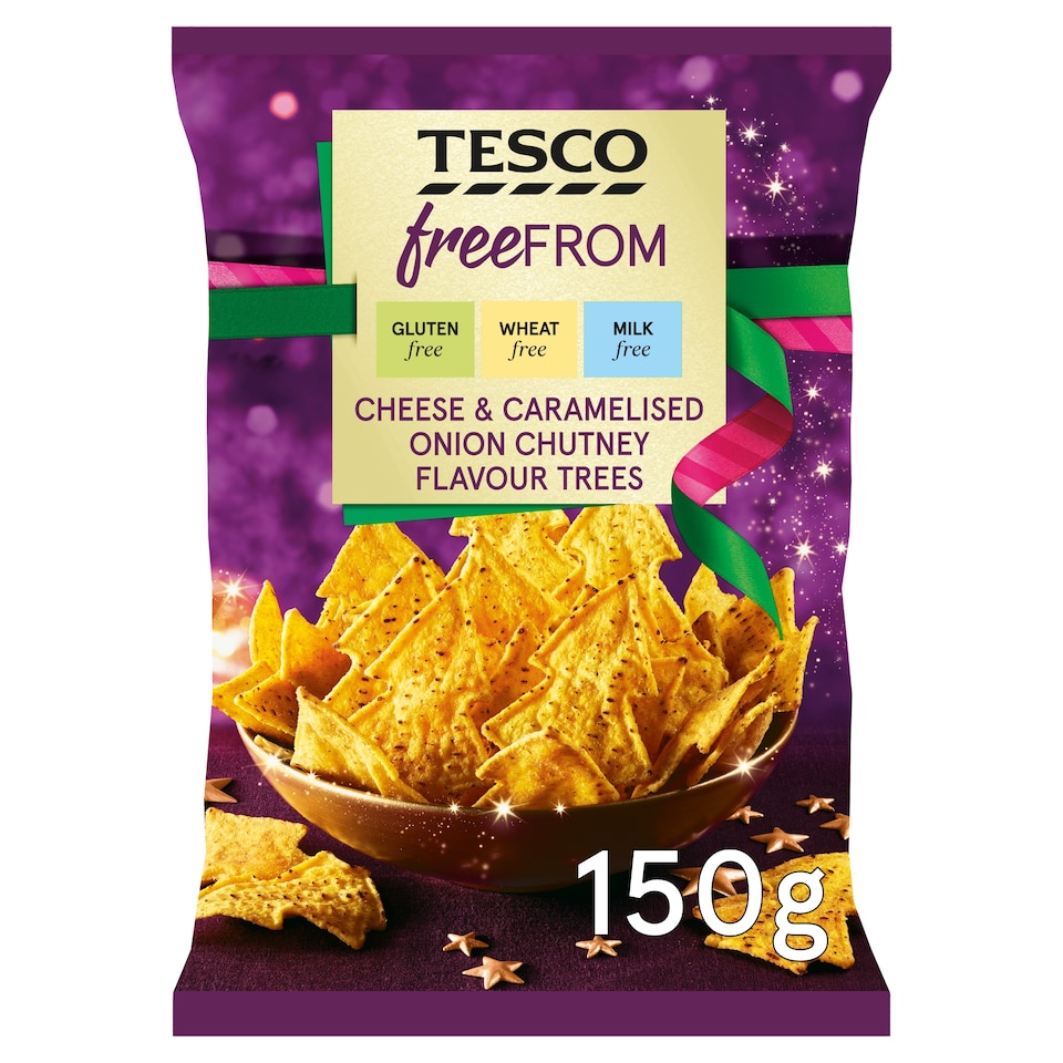 Tesco Free From Cheese & Caramelised Onion Chutney Flavoured Trees 150g
