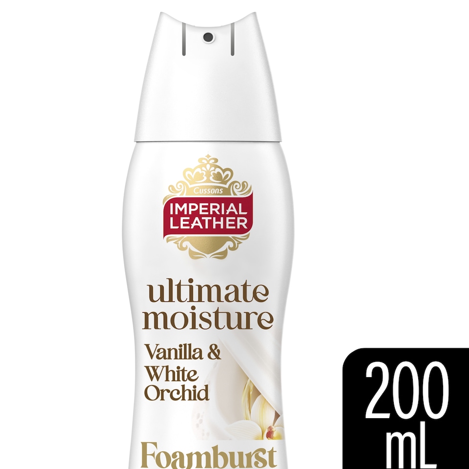 image 1 of IMPERIAL LEATHER ULTIMATE MOISTURE FOAMBURST VANILLA & WHITE ORCHID 200ML
