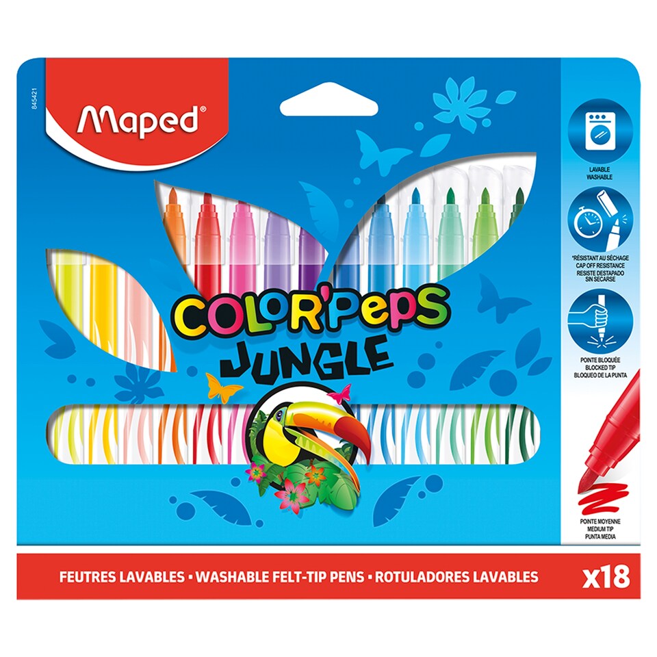 Maped Color' Peps Jungle fixky 18 ks
