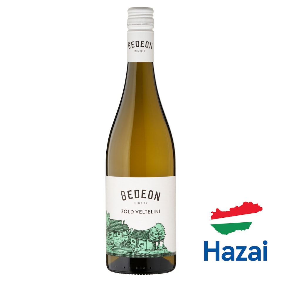 Gedeon Birtok Duna-Tisza közi Zöld Veltelini száraz fehérbor 12,5% 750 ml  1. kép