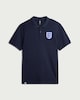 image 4 of England Cotton Rich Three Lions Crest Polo Shirt in Navy