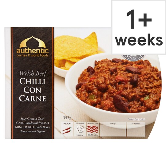 Authentic Curry Beef Chilli Con C Con Carne 355G Tesco Groceries