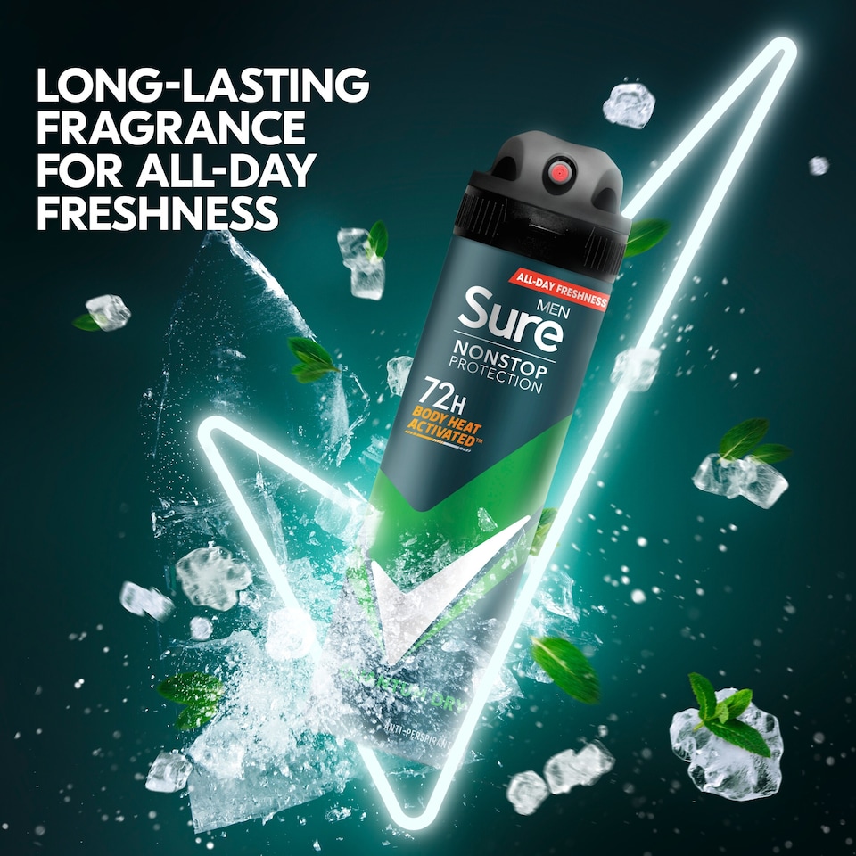 image 1 of Sure Men Quantum Dry 72h Nonstop Protection Antiperspirant Deodorant 150ml