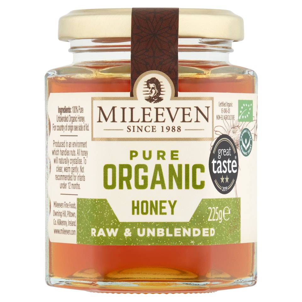 Mileeven Organic Honey, Raw And Unblended 225G