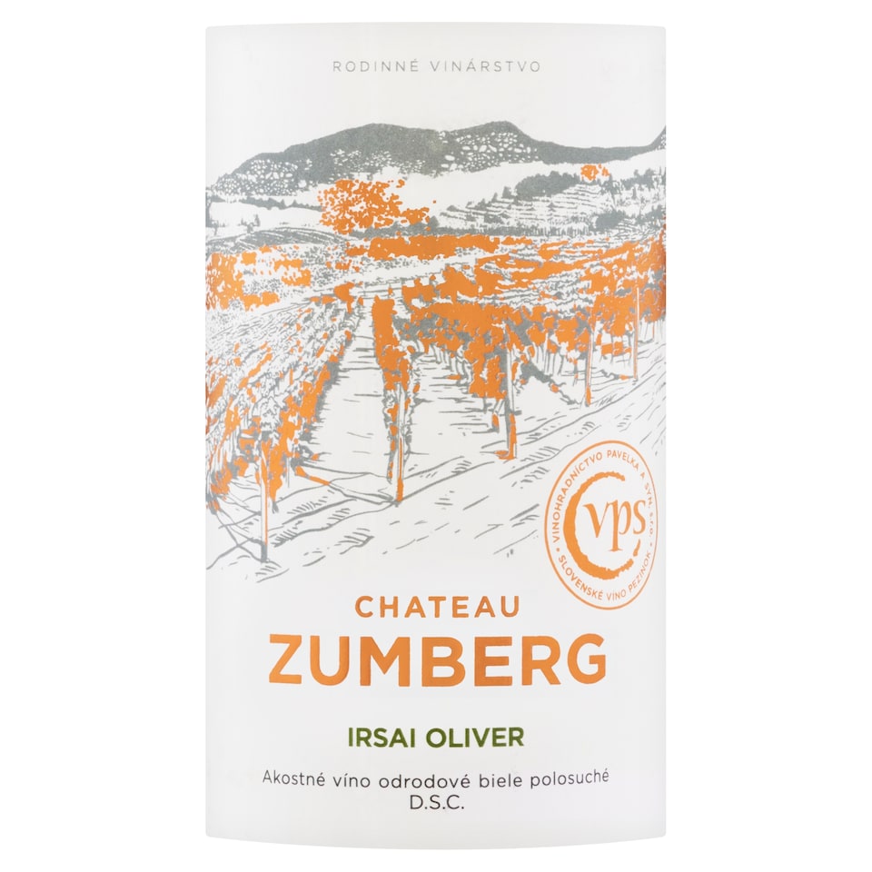 image 1 of VPS Chateau Zumberg Irsai Oliver Quality Varietal Semi-Dry White Wine 0.75 L