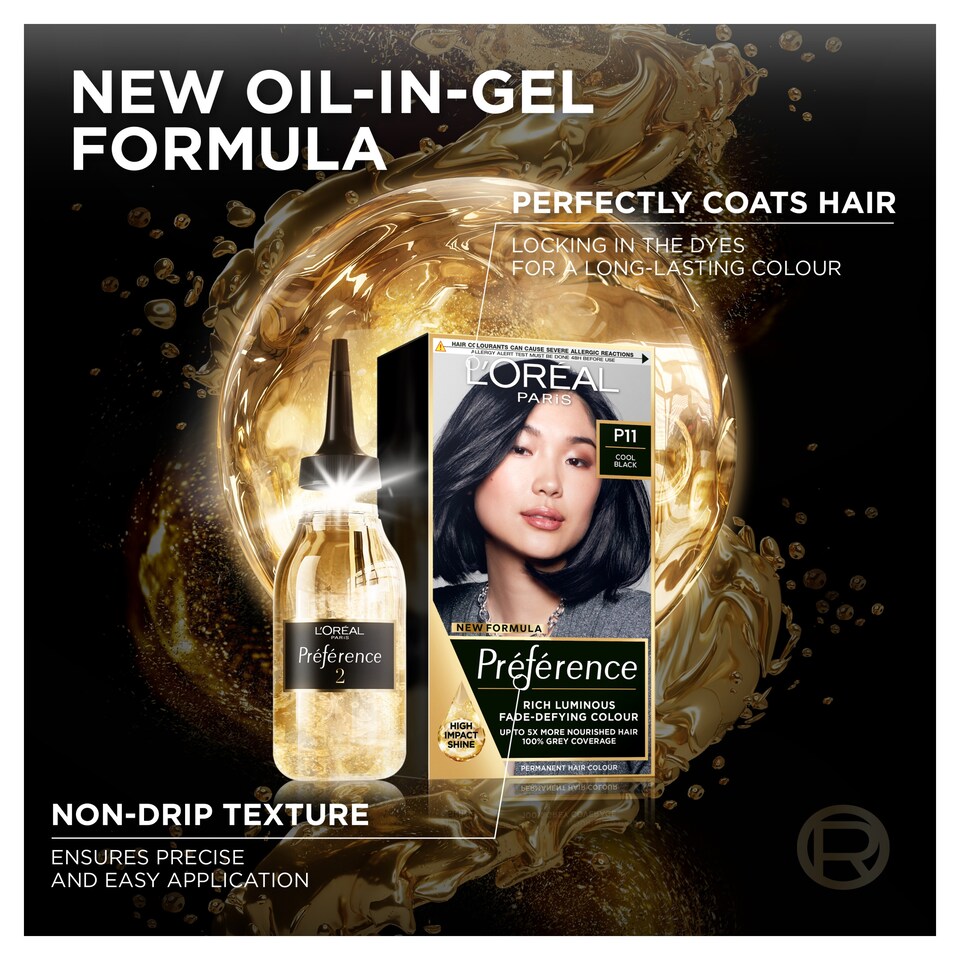 image 1 of L'oreal Paris Preference Permanent Hair Dye P11 Cool Black