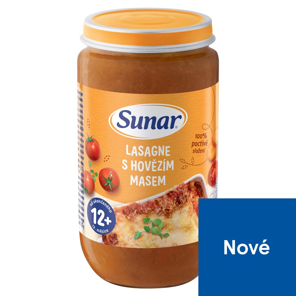 Obrázek 1 pro produkt Sunar příkrm lasagne s hovězím masem 12m+, 235g