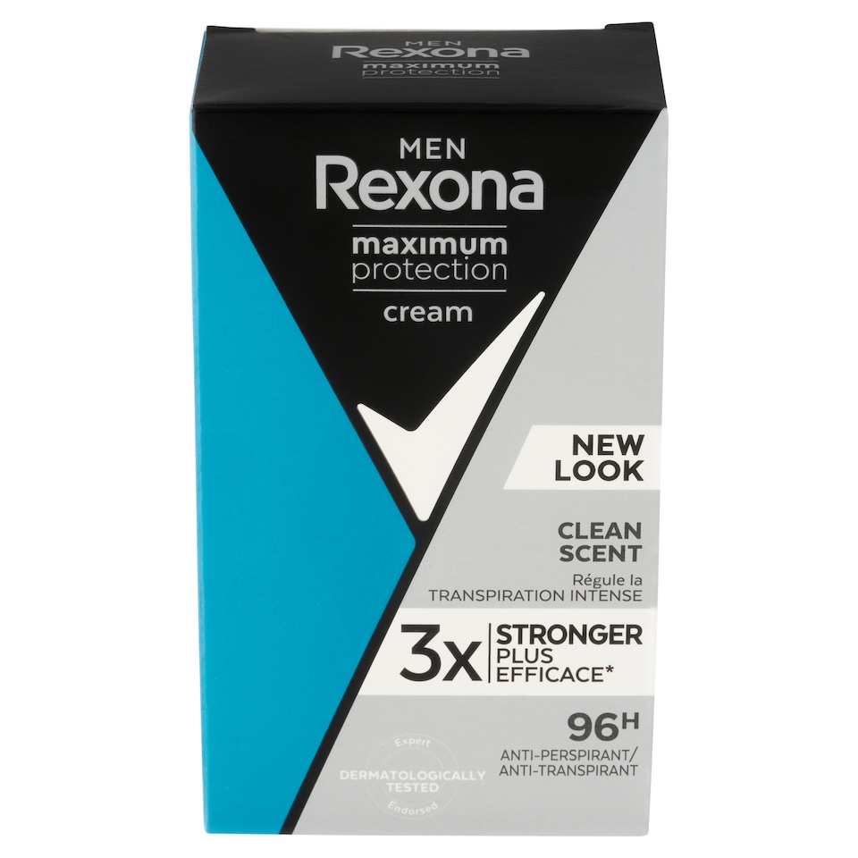 image 1 of Rexona Men Maximum Protection Clean Scent Antiperspirant Cream 45 ml