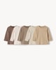image 1 of F&F Baby 5-Pack Pure Cotton Long Sleeved Tops in Neutral