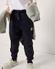 image 1 of Hype Cotton Rich Cuffed Joggers in Navy