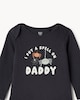 image 3 of F&F Baby Pure Cotton Halloween Printed Bodysuit in Black