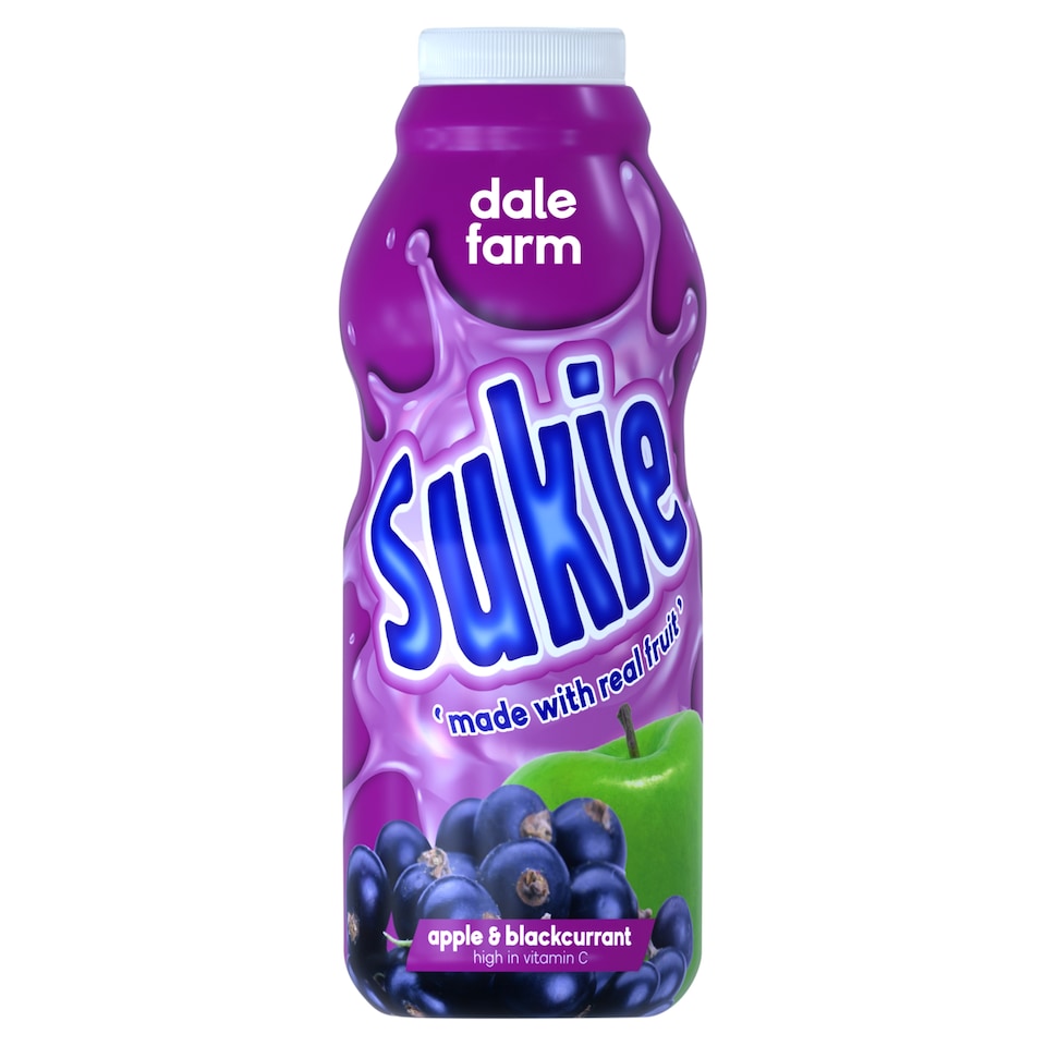 Dale Farm Sukie Apple & Blackcurrant Fruit Drink500ml