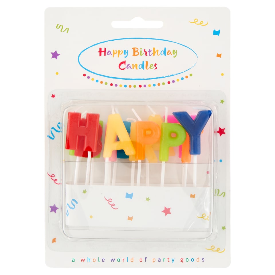 Decorata Party Happy Birthday Candles