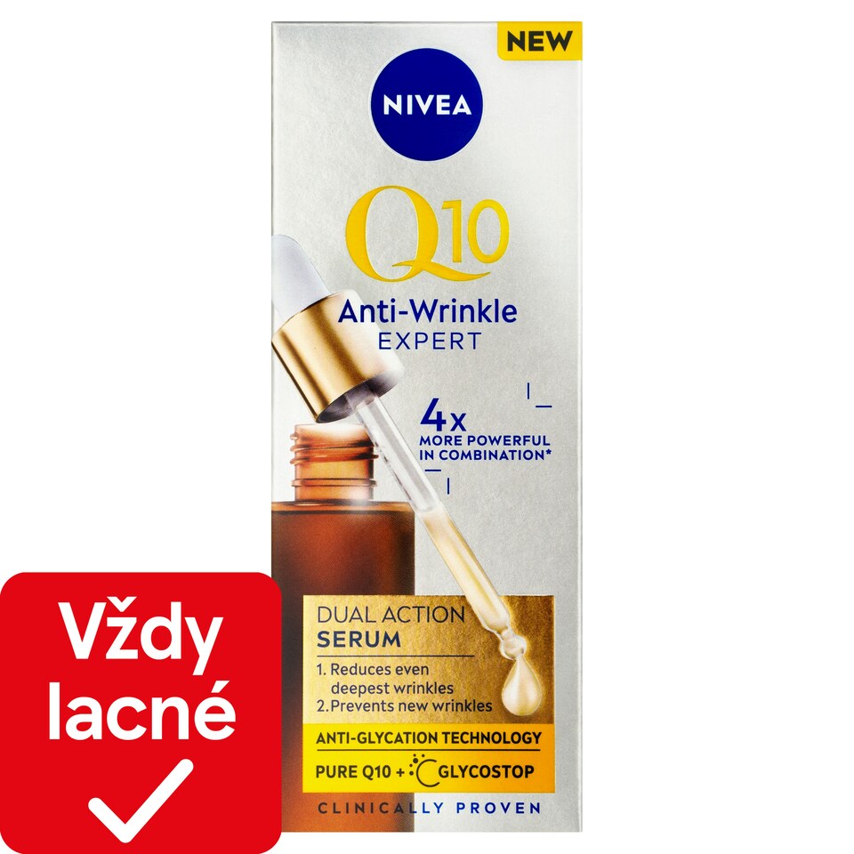 obrázok 1 z Nivea Q10 Anti-Wrinkle Expert Expertné duálne sérum proti vráskam 30 ml