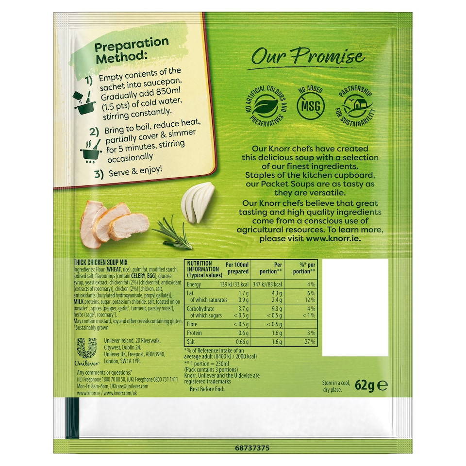 image 1 of Knorr Thick Chicken Soup 62G