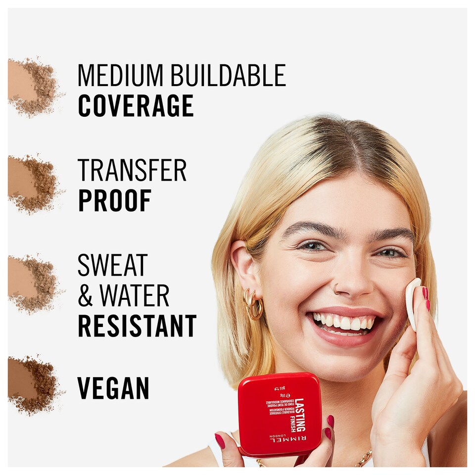 image 1 of Rimmel Lasting Finish Pwd Foundation 008Soft Beige10g