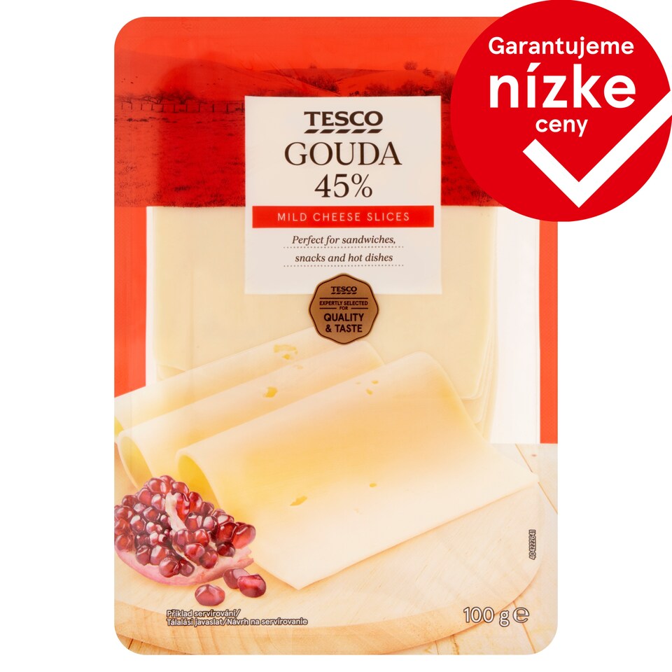 Tesco Gouda 45% 100 g