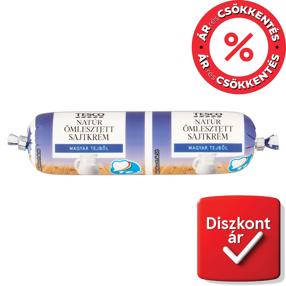 Tesco natúr ömlesztett sajtkrém 100 g