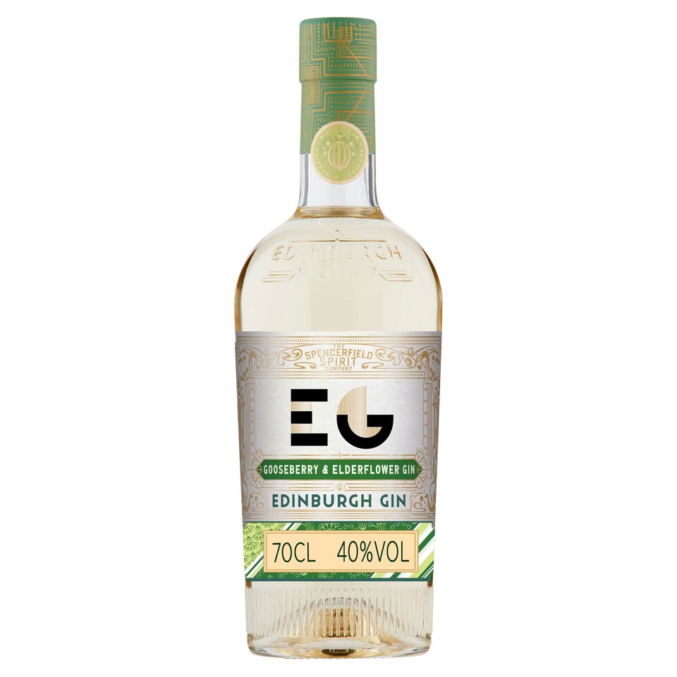 Edinburgh Gin Gooseberry & Elderflower 70Cl Tesco Groceries