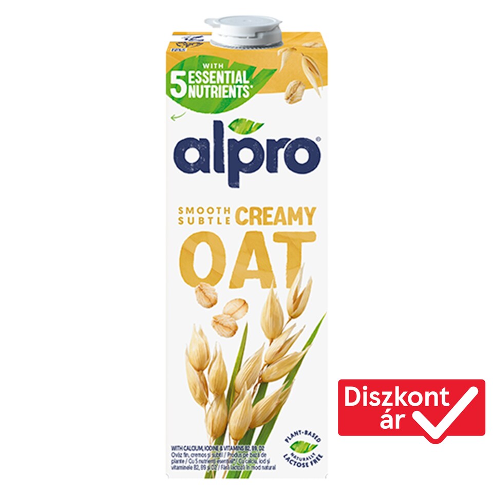 Alpro Oat Drink with Added Calcium, Iodine, Vitamins B2 and D2 1 l 