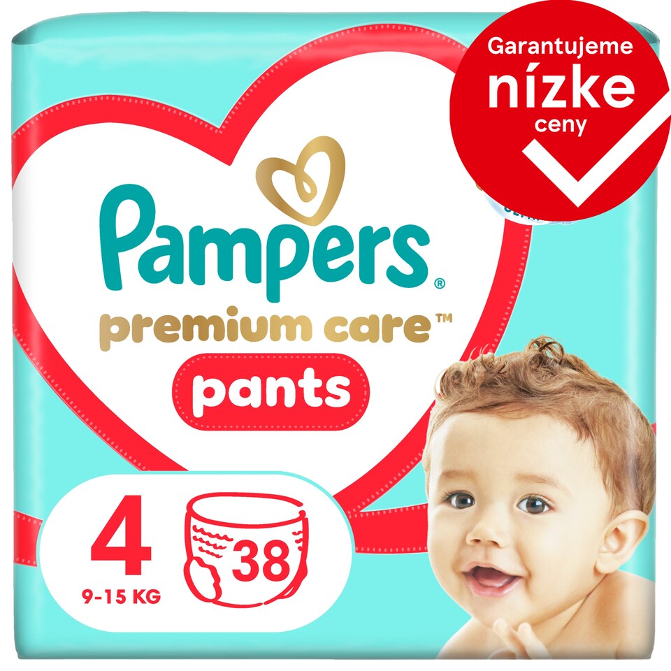 image 1 of Pampers Premium Care Pants Size 4, 38 Diapers, 9kg-15kg