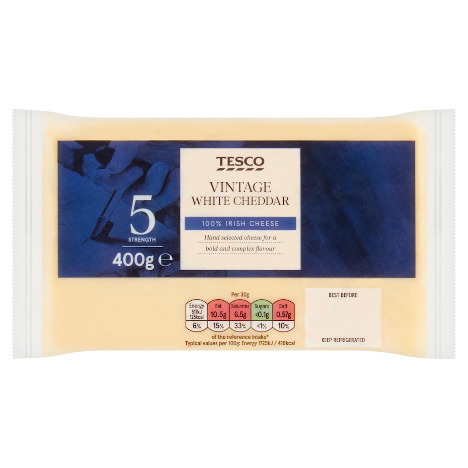 Tesco Vintage White Cheddar 400g