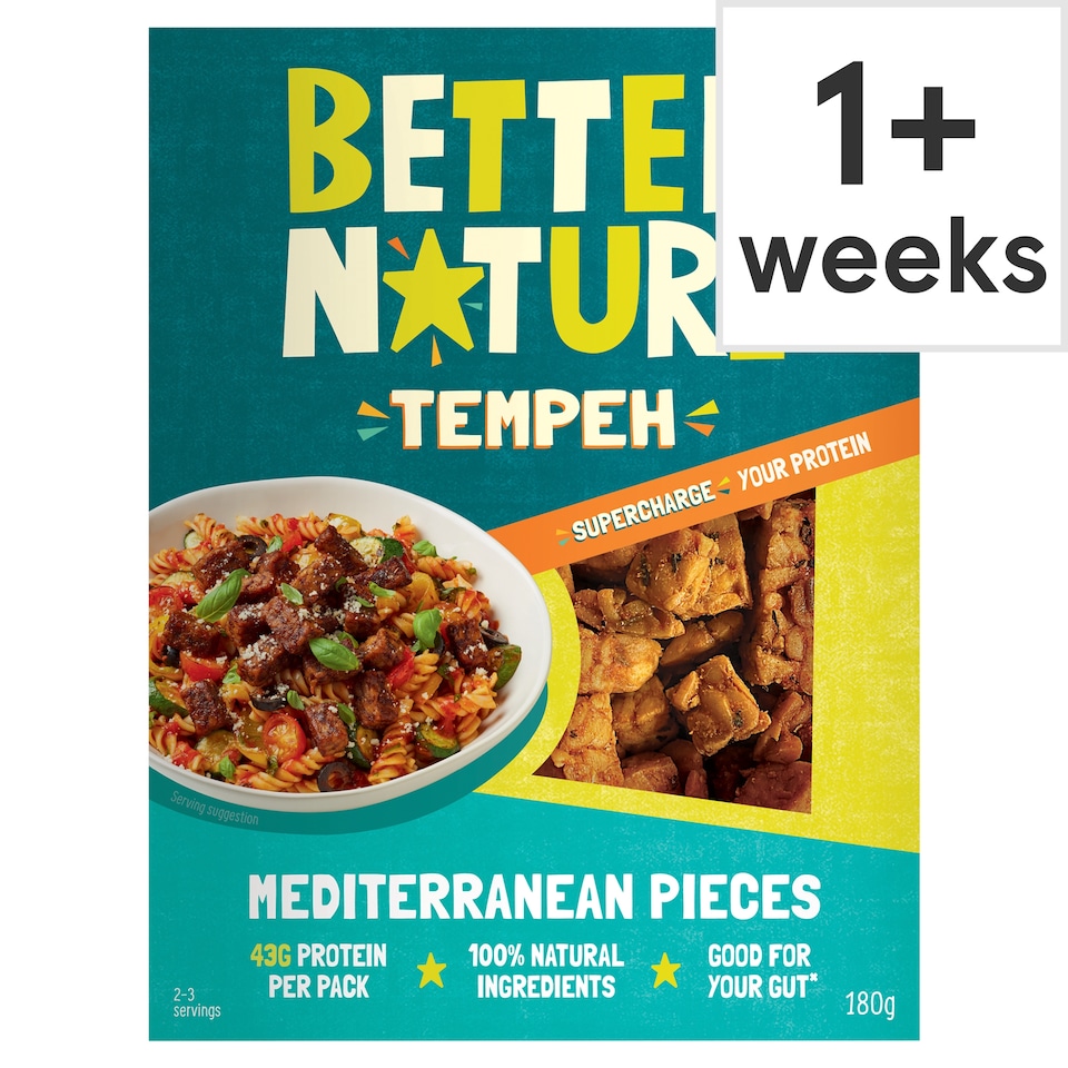 image 1 of Better Nature Tempeh - Mediterranean Pieces 180g