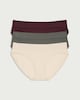 image 1 of F&F 3-Pack Seamfree Contour High Leg Knickers in Multi