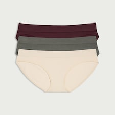 F&F 3-Pack Seamfree Contour High Leg Knickers in Multi
