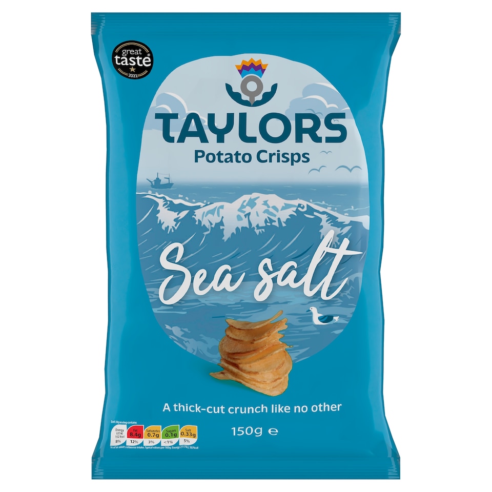 Taylors Potato Crisps - Sea Salt 150g