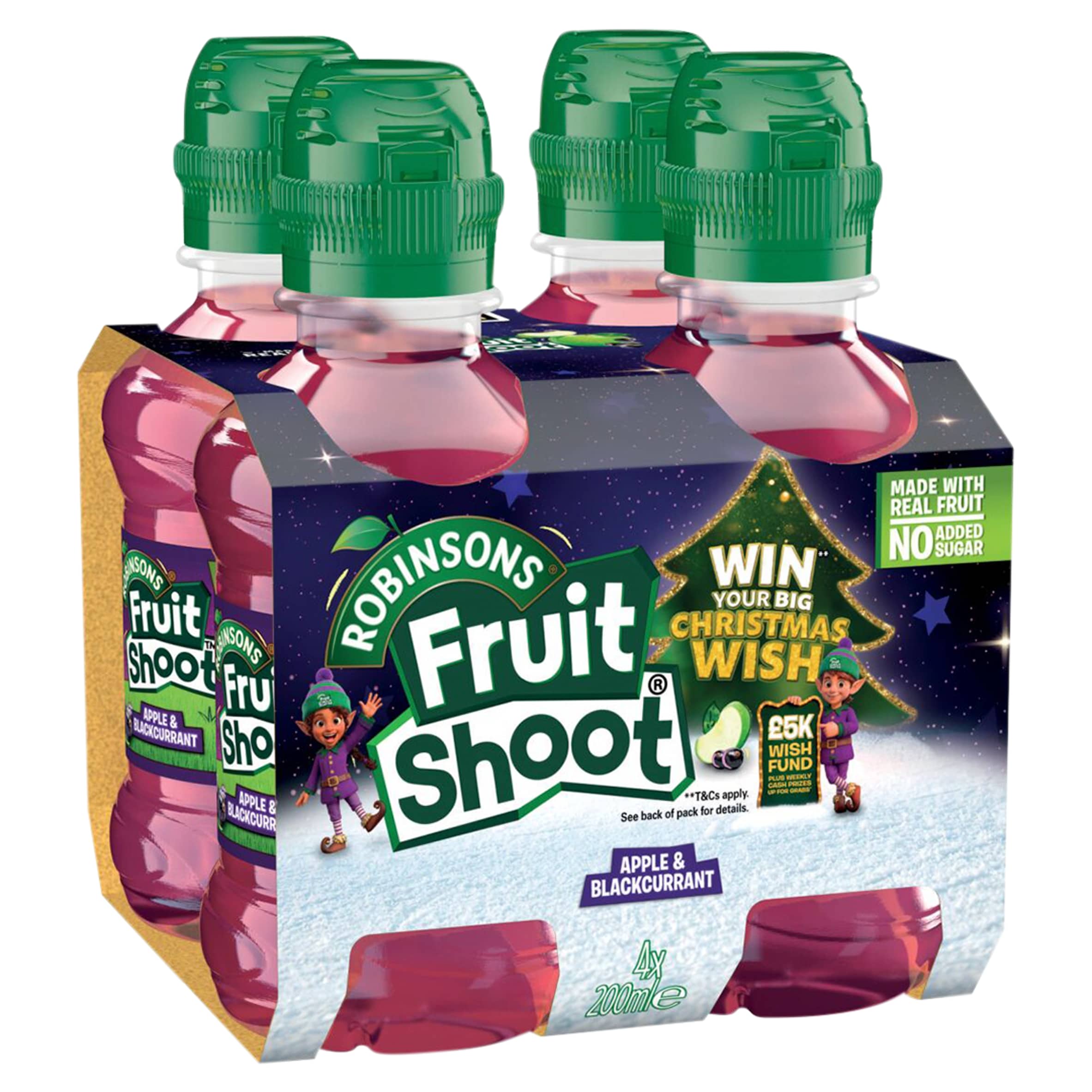 Fruit Shoot Apple & Blackcurrant Kids Juice Drink 4x200ml