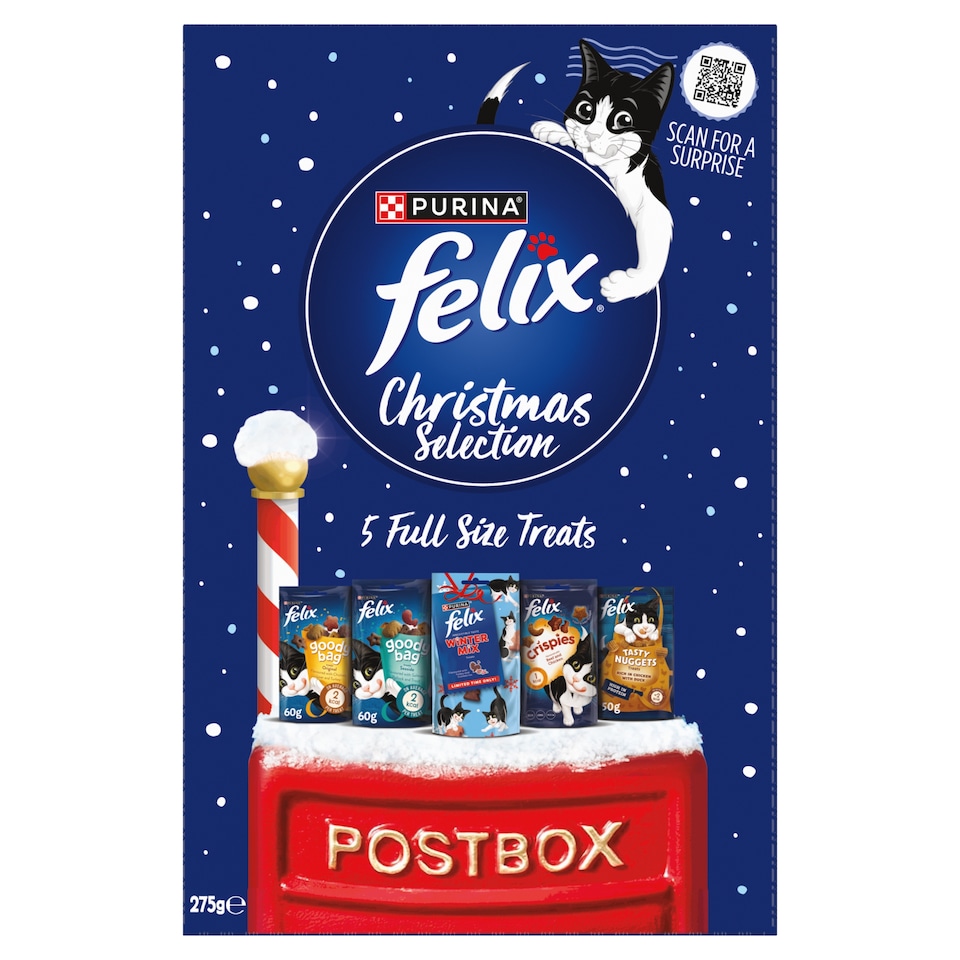 image 1 of Felix Cat Treats Christmas Selection Box 275g
