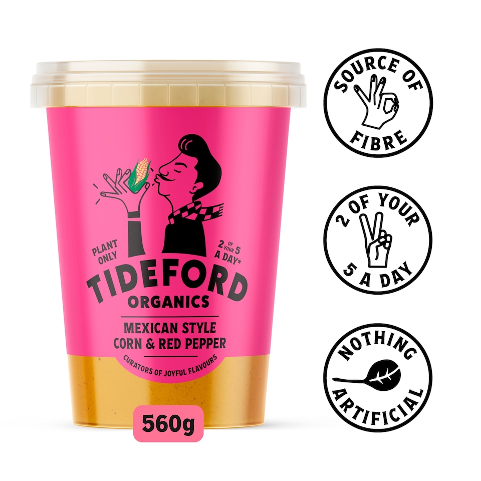 image 1 of Tideford Organics Mexican Corn & Red Pepper Soup 560g
