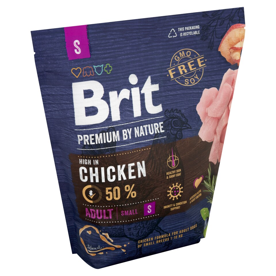 image 1 of Brit Premium by Nature Adult S Complete Feed for Dogs 1 kg
