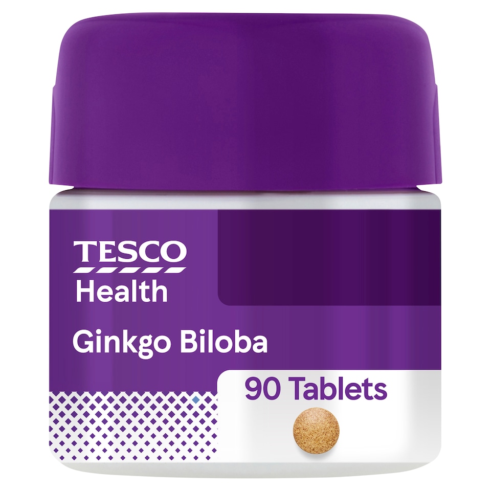 Tesco Health Ginkgo Biloba Supplement Tablets 90s