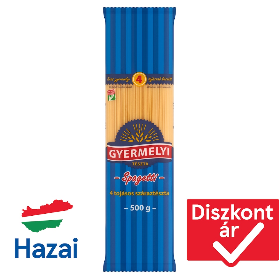 Gyermelyi spagetti 4 tojásos száraztészta 500 g