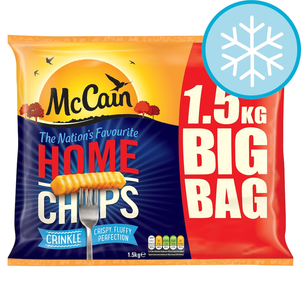 Mccain Crinkle Cut Home Chips 1.5Kg