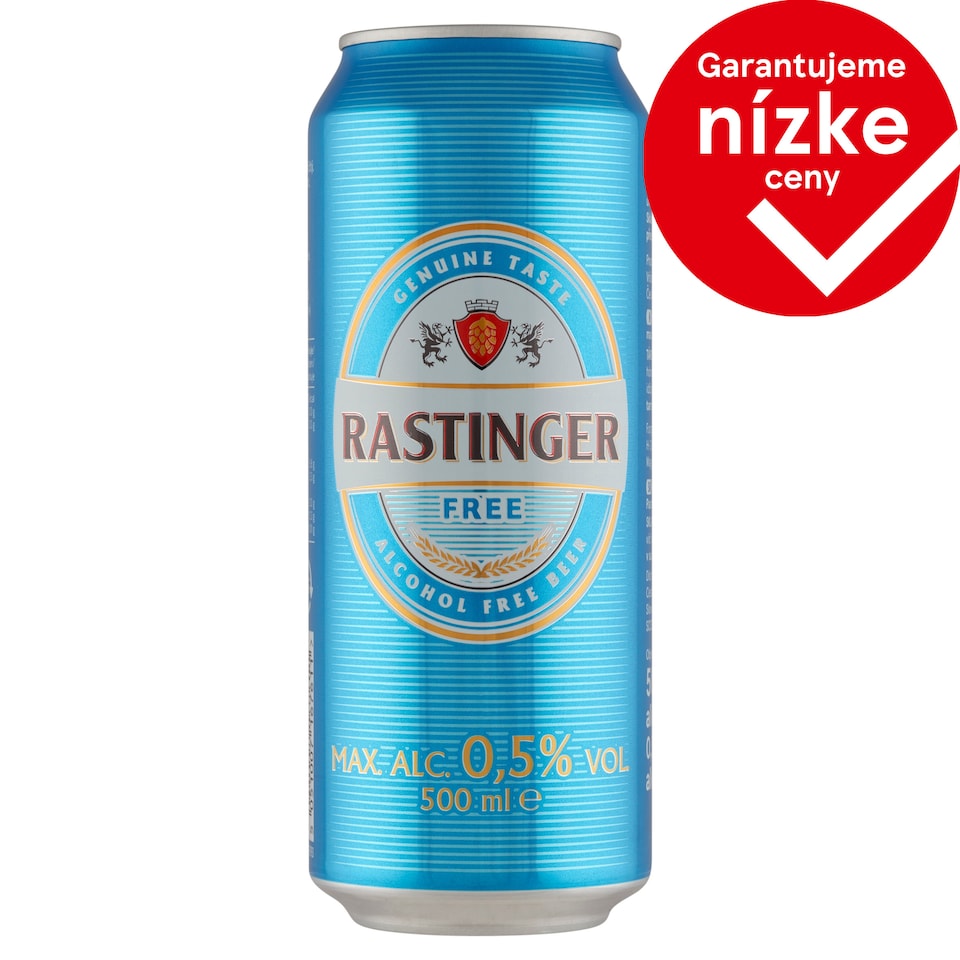 Rastinger Nealkoholické pivo svetlé 500 ml