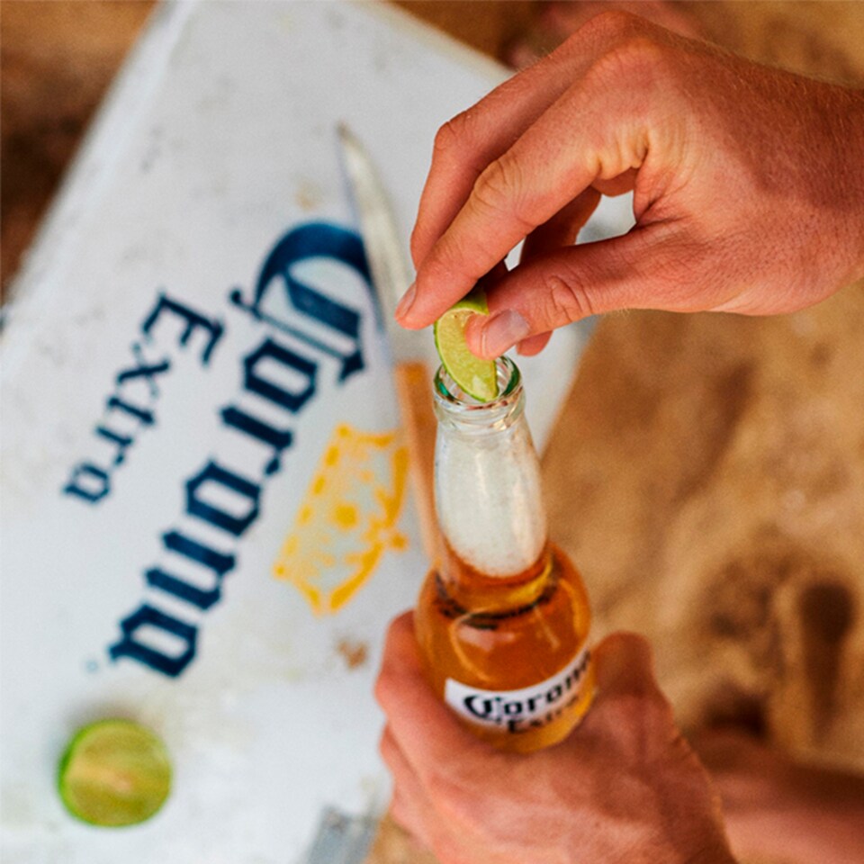 image 1 of Corona Extra Beer Cocktail Pack With Glass Gift Set