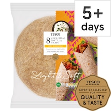 Tesco Wholemeal Tortilla Wraps 8 pack