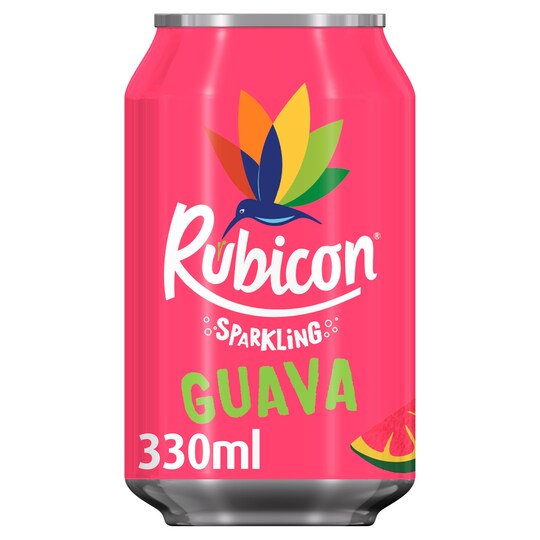 Rubicon Sparkling Guava Juice Drink 330Ml Tesco Groceries