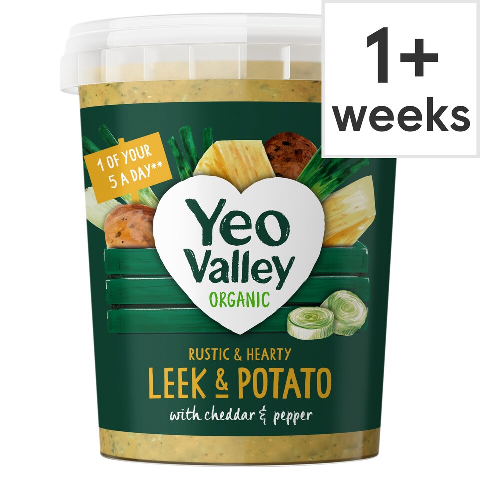 Yeo Valley Organic Leek Potato Cheddar Soup 400G