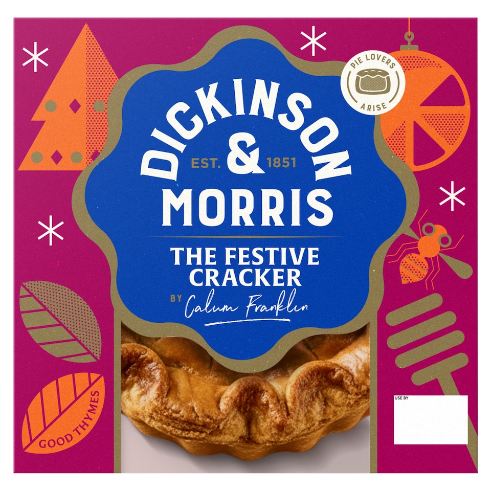 Dickinson & Morris Festive Cracker Pork Pie 450g